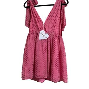 Buddy Love V-Neck Pink Dress XS